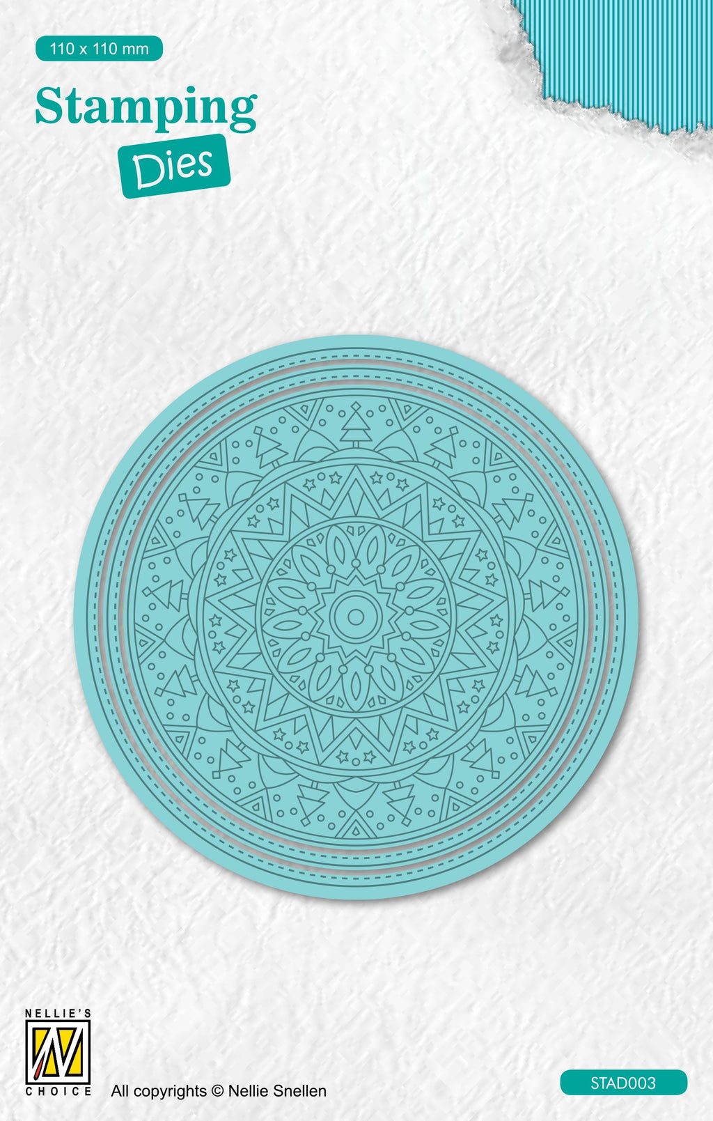 Nellie's Choice Stamping Dies Round - Christmas Trees