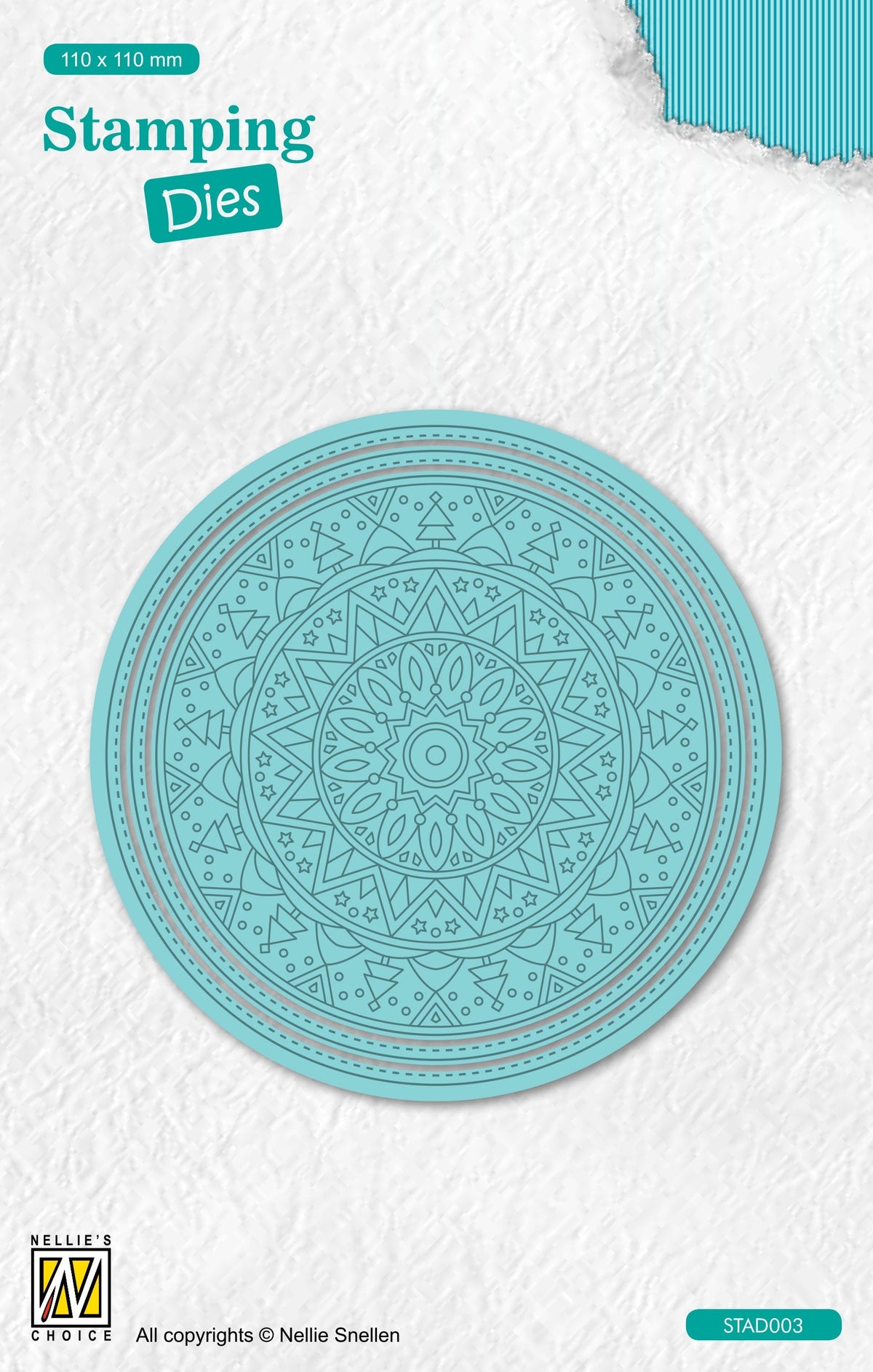 Nellie's Choice Stamping Dies Round - Christmas Trees