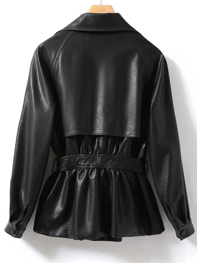 Fashion Short Split Sheepskin Leather Jackets