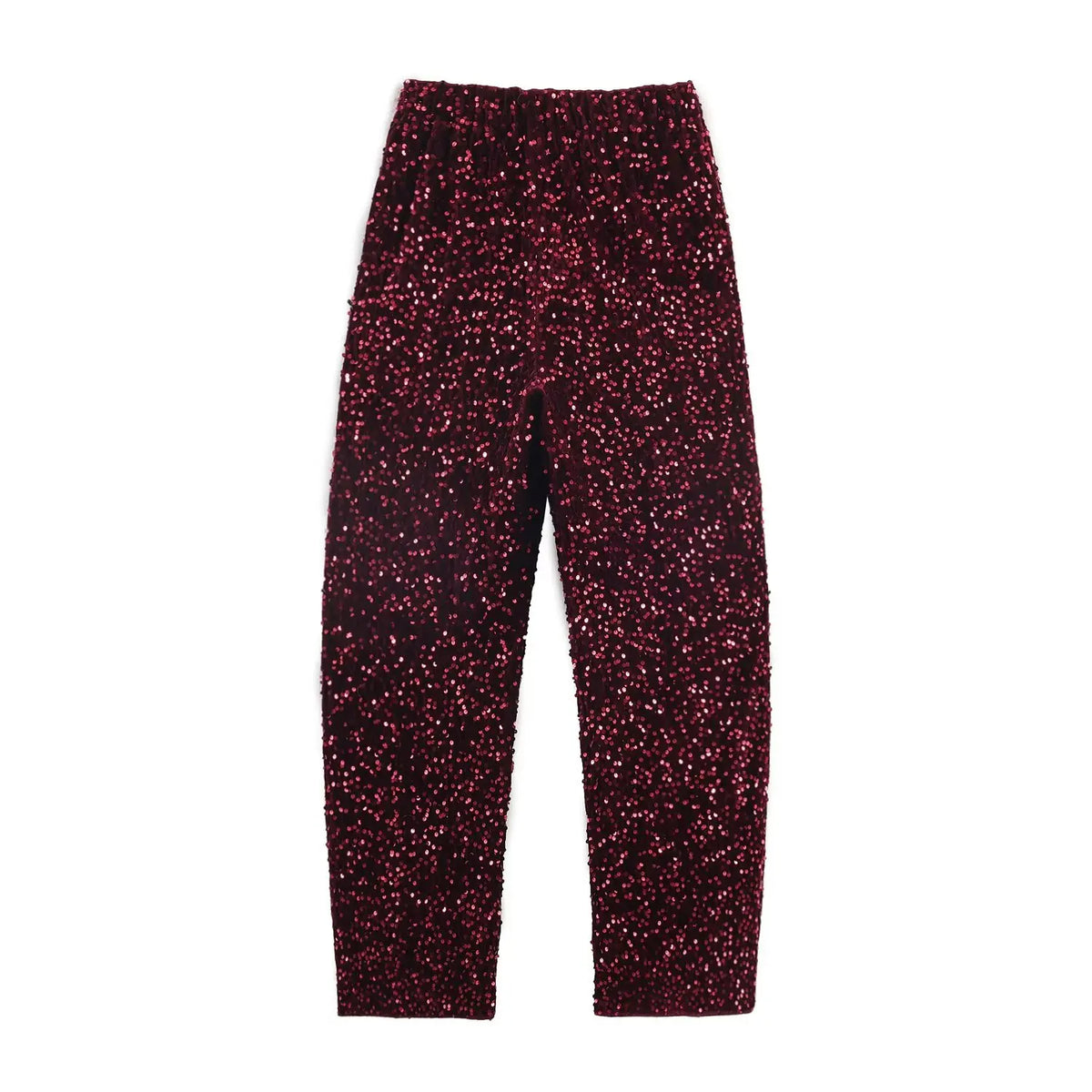 Chic Elegant Sequin Pants 2 Pieces Sets For Women Sequin Fur Vest Top Women's Suit 2026 New Year Party Woman Outfits ﻿