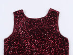 Chic Elegant Sequin Pants 2 Pieces Sets For Women Sequin Fur Vest Top Women's Suit 2026 New Year Party Woman Outfits ﻿