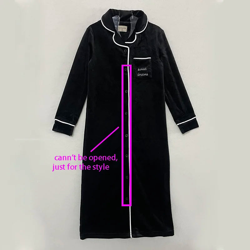 Ali Plus AW25 Grandfather Pjs Black And Red Ribbed Velour Brother And Sister Matches Clothing