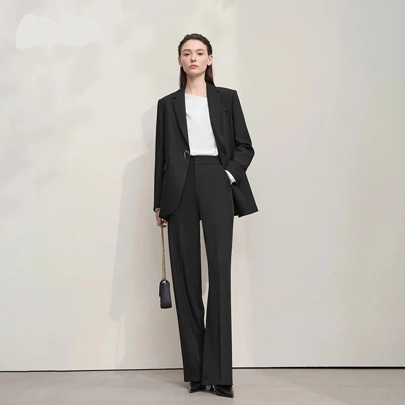 Elegant Office Lady Loose Trousers 2026 Autumn Collection