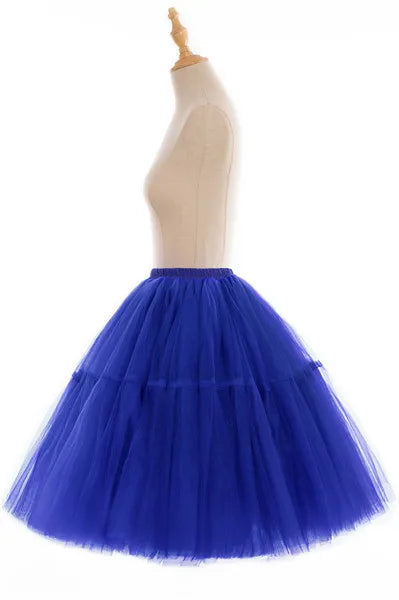 Elegant High Waist Tulle Tutu Skirt – Puffy Mesh Short Pettiskirt for Party, Prom, or Dance