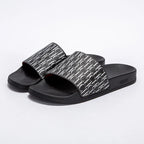 Fashionable Classic Simplicity Women’s Slippers – PVC Material, Letter Print, Outdoor Casual Flat Bottom