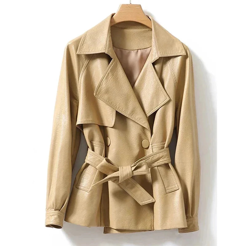 Fashion Short Split Sheepskin Leather Jackets