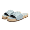 Chic Women's Beach Shoes New Hemp Bottom Anti slip Women's Sandal Flats
