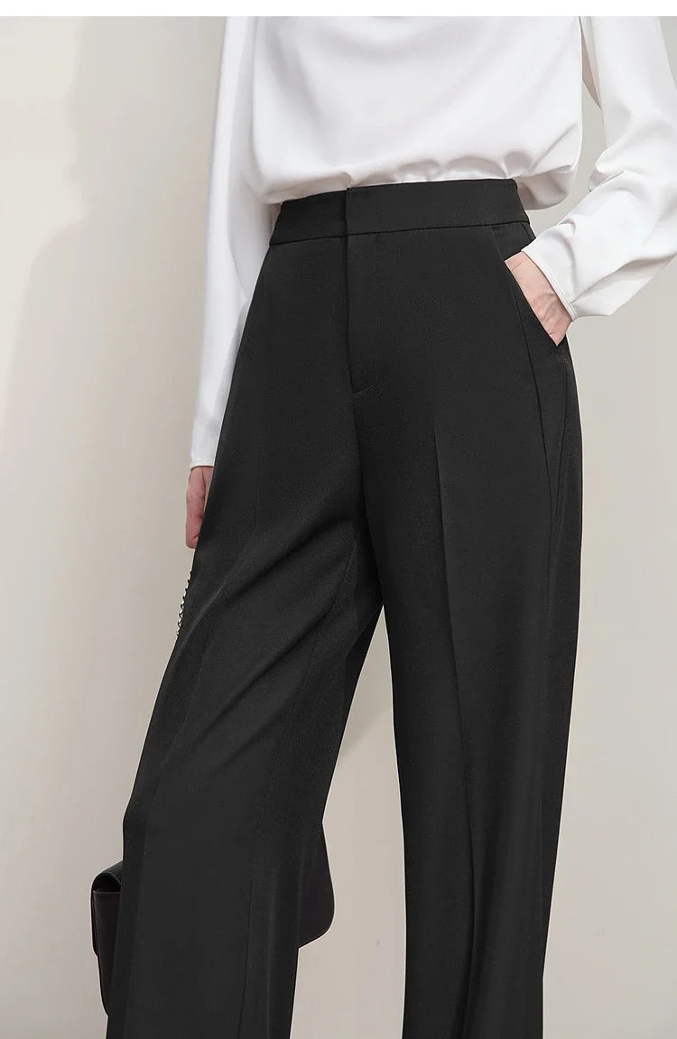 Elegant Office Lady Loose Trousers 2026 Autumn Collection