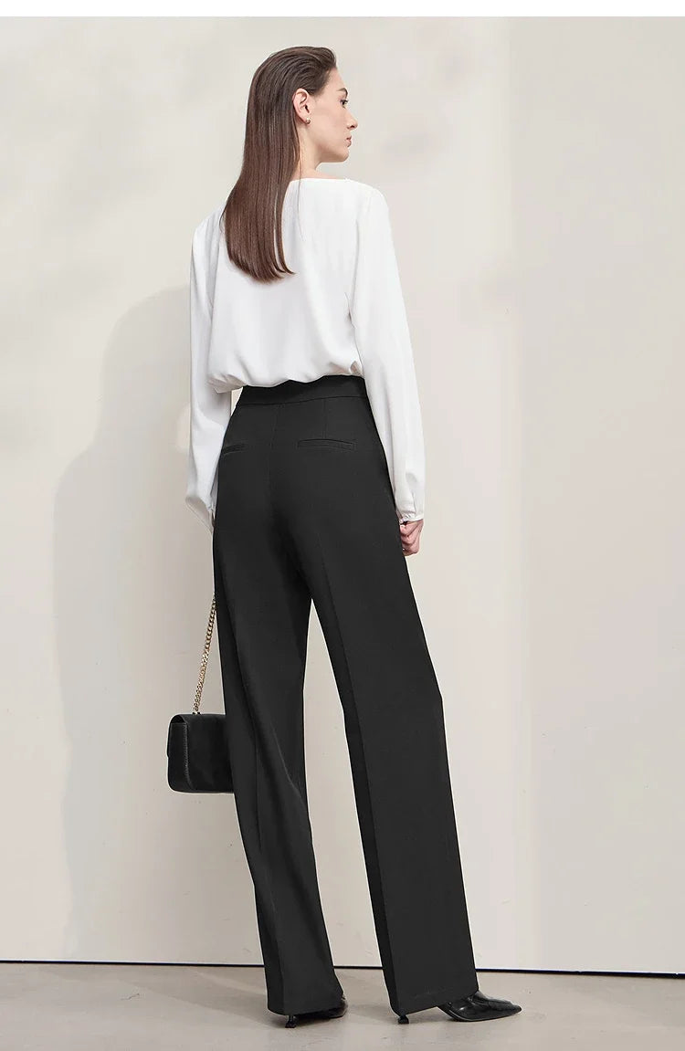 Elegant Office Lady Loose Trousers 2026 Autumn Collection