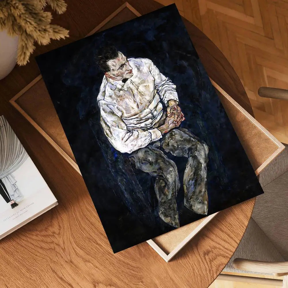 Egon Schiele Body Color Delineation DIY Sticky Poster Whitepaper Prints Posters Artwork Nordic Home Decor