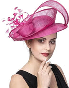 Christmas Sinamay Fascinator Perfect Wedding Hat Unique Derby Party Hat Fashion Church Hats Bride Headband Fascinators for Women