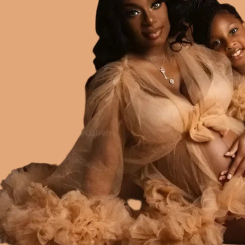 Fluffy Tulle Gown for Photoshoots