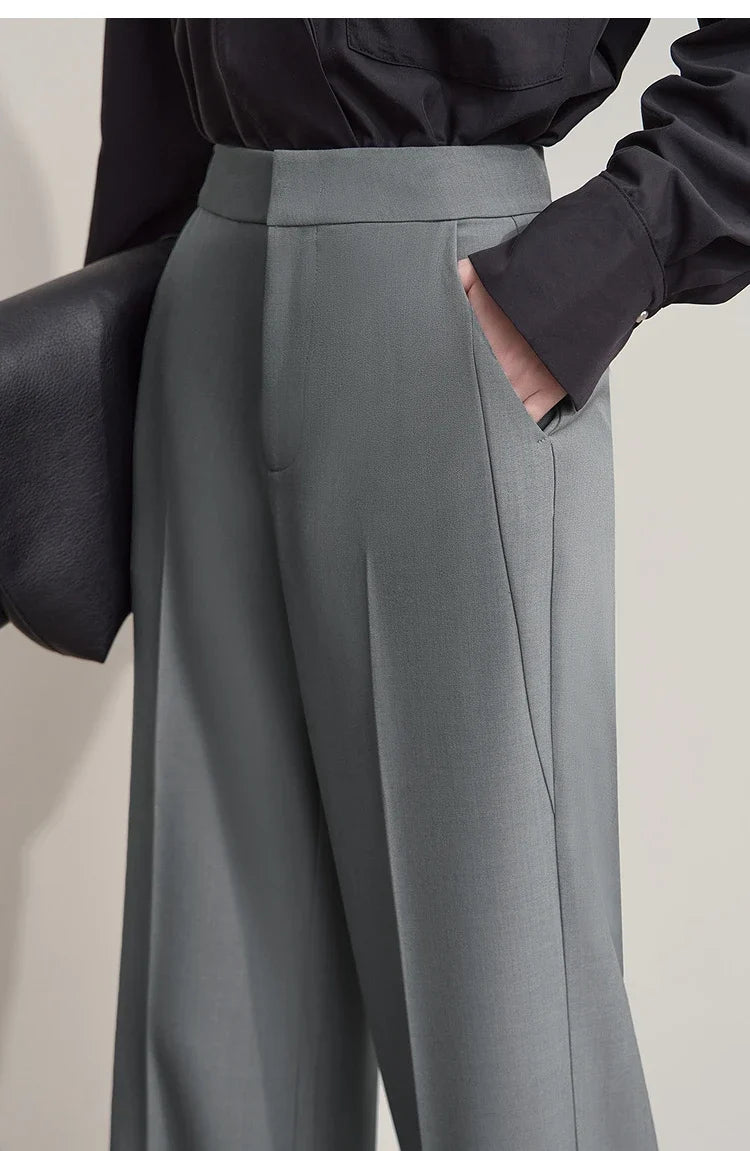Elegant Office Lady Loose Trousers 2026 Autumn Collection