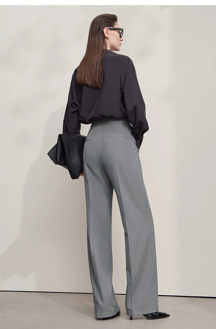 Elegant Office Lady Loose Trousers 2026 Autumn Collection
