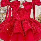 Baby Girl Princess Tutu Dress â€“ Sequins, Tulle, Bow Design for Infants and Toddlers, Perfect for Parties, Pageants, Birthdays, Weddings, and Christmas
