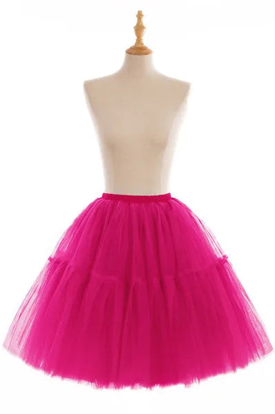 Elegant High Waist Tulle Tutu Skirt – Puffy Mesh Short Pettiskirt for Party, Prom, or Dance