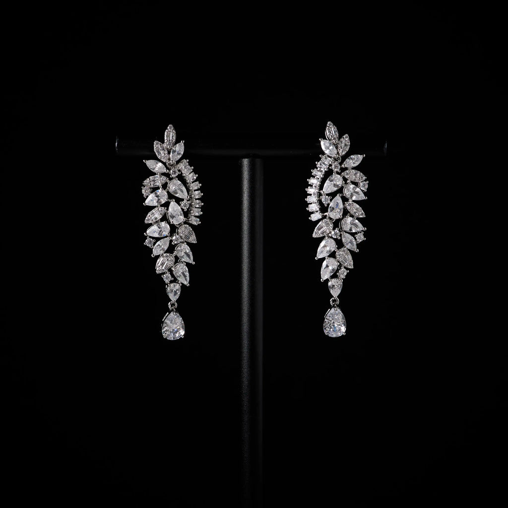 Bridal Luxury Elegant Necklace Set for Women  Cubic Zirconia Wedding Jewelry Set for Brides & Accessories