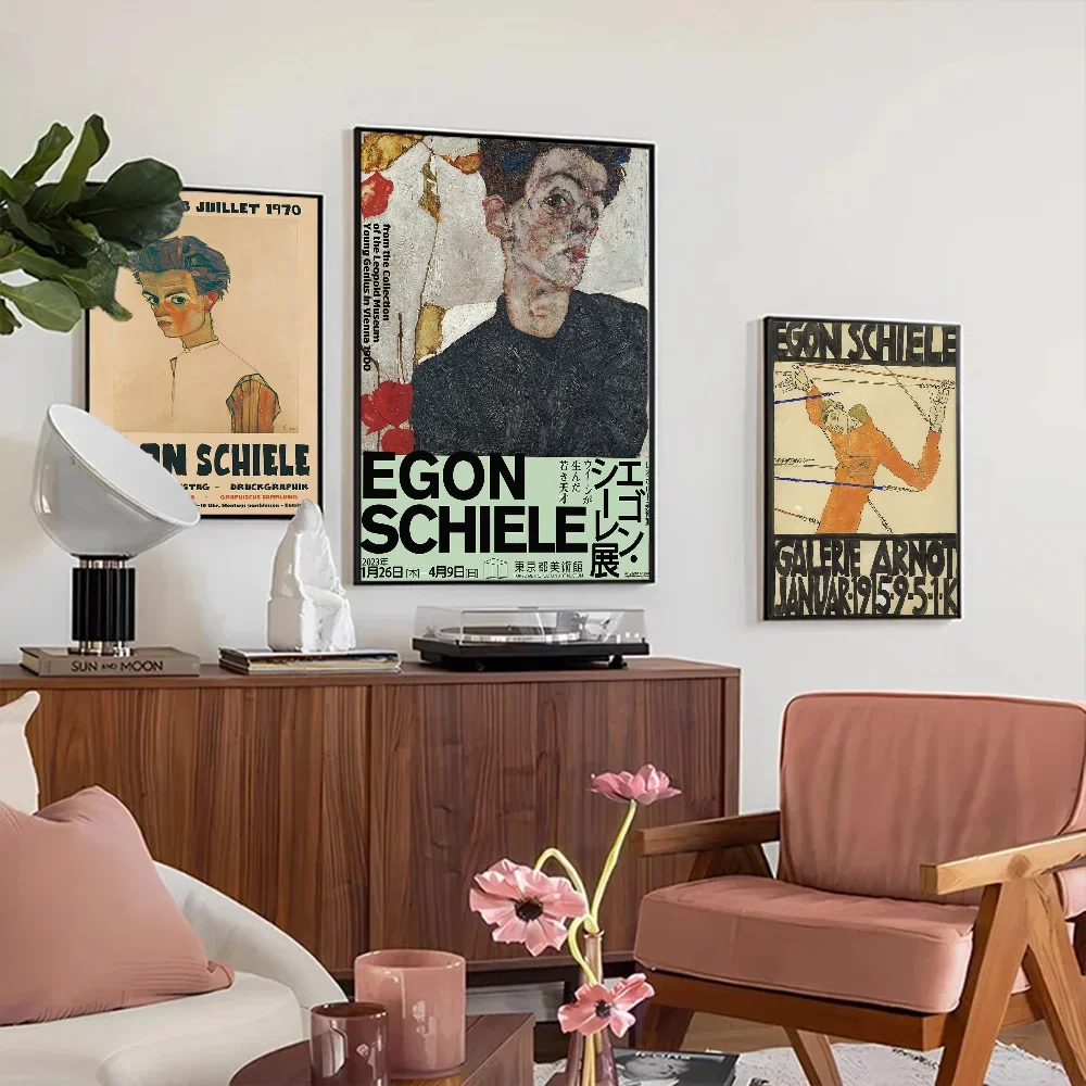 Egon Schiele Body Color Delineation Sketch Figure Poster Good Quality Prints and Posters HD Quality Poster Wall Art Painting
