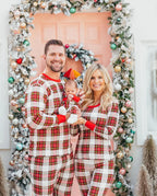 Plaid Matching Family Christmas Pajamas – Mom, Dad, Kids & Baby