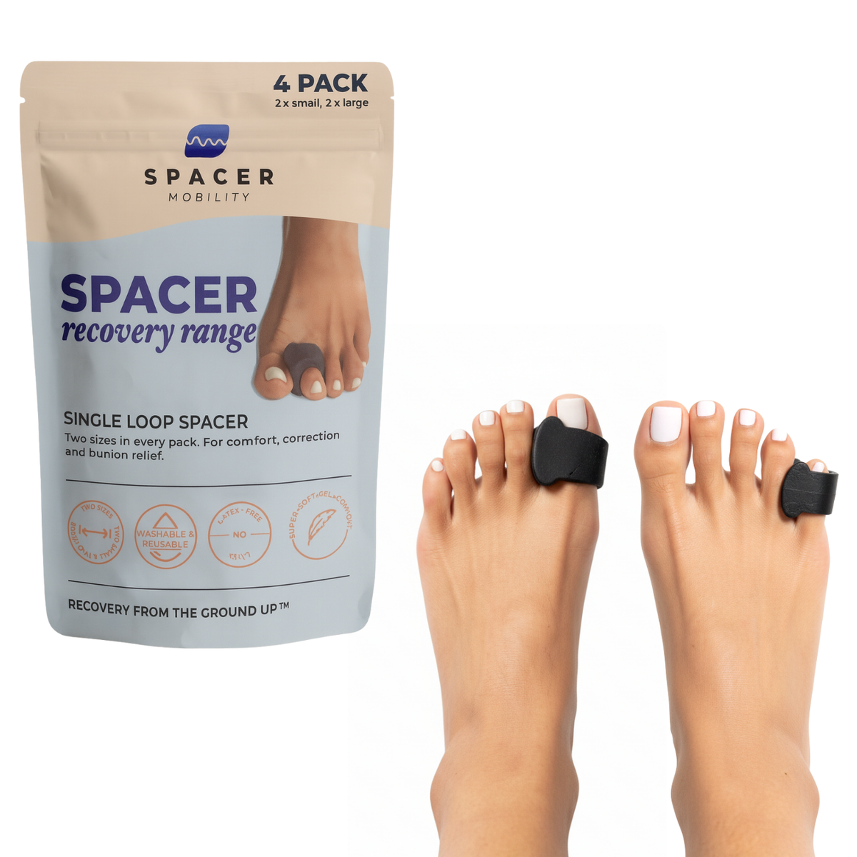 Single Toe Spacers (4-Pack)