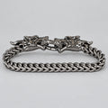 Steeltime Men's Dragon Head Stainless Steel Bracelet