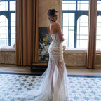 Short Strapless Lace Wedding & Prom Dress – Chic Elegance, Custom Made