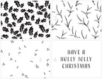 The Crafters Workshop A2 Layered Holly Background