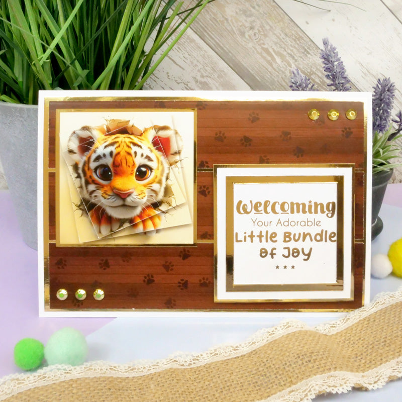 Trim Me! Foiled Insert Pad - Time to Celebrate - Gold