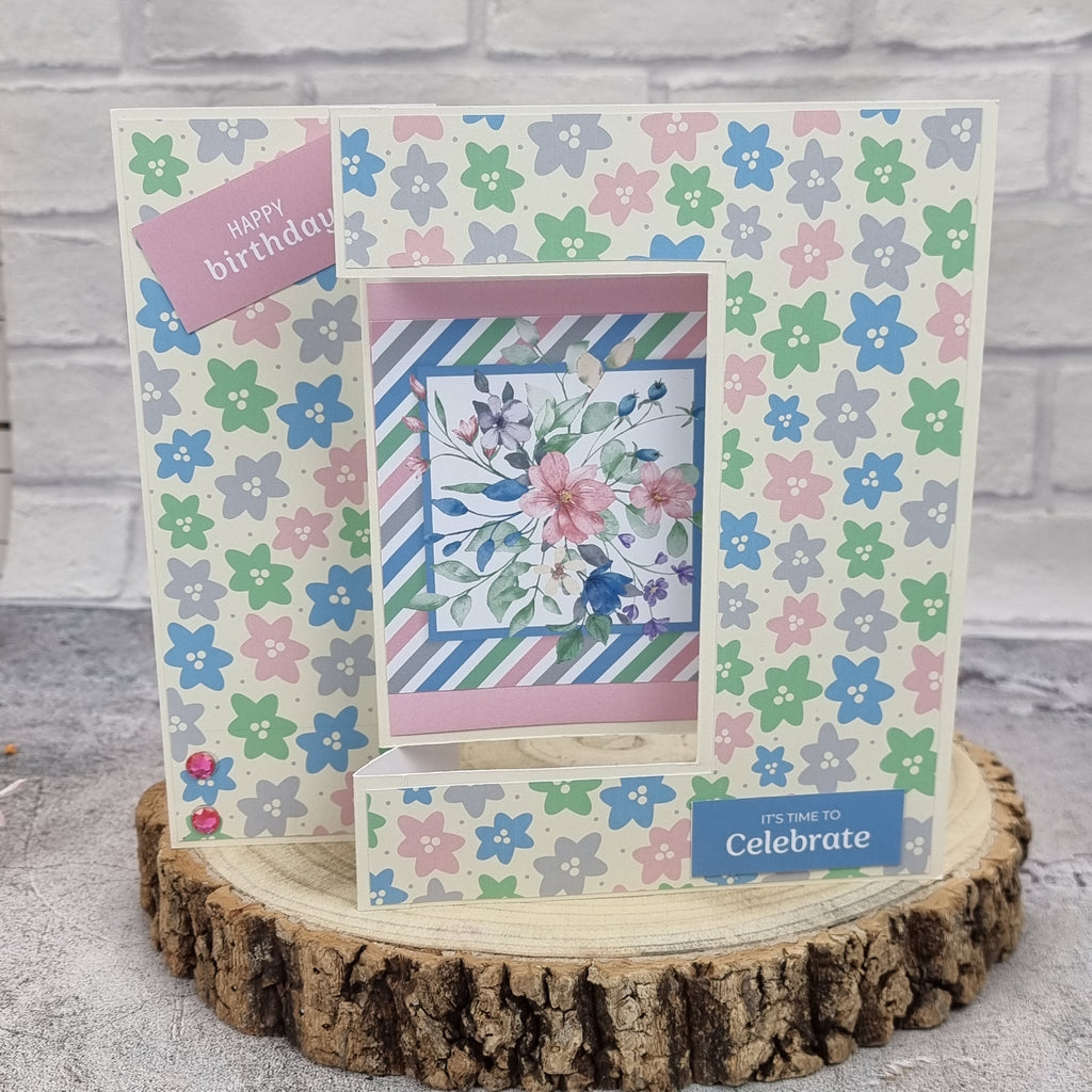 The Paper Boutique Sunny Gardens 8 in x 8 in Colour Card Pad