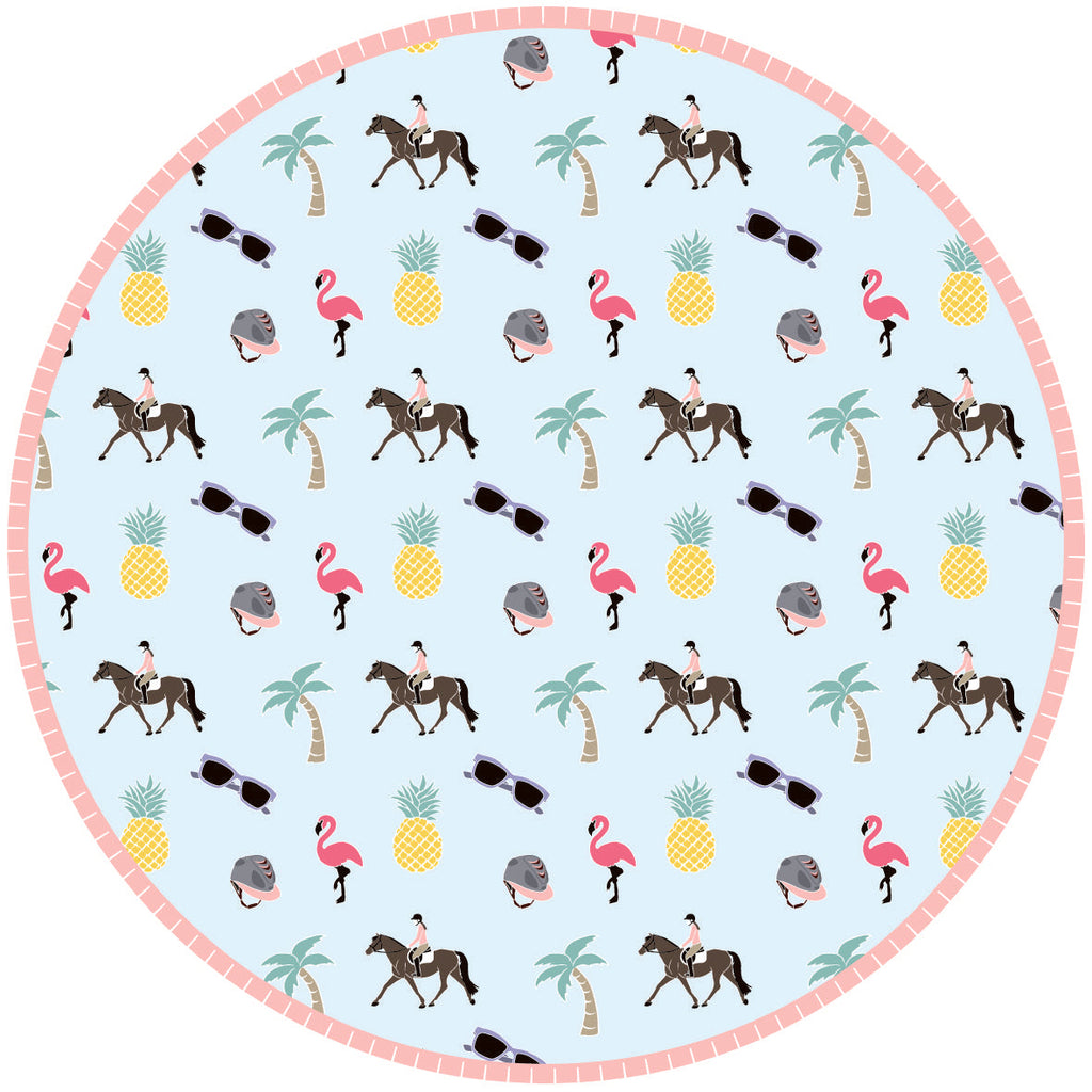 Summer Vibes Roundie Towel