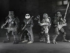 Universal Monsters x Teenage Mutant Ninja Turtles Turtles (Black & White) Action Figure 4-Pack
