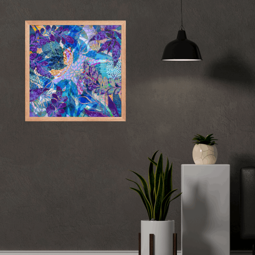 (Wall Decor) Square Art Framed