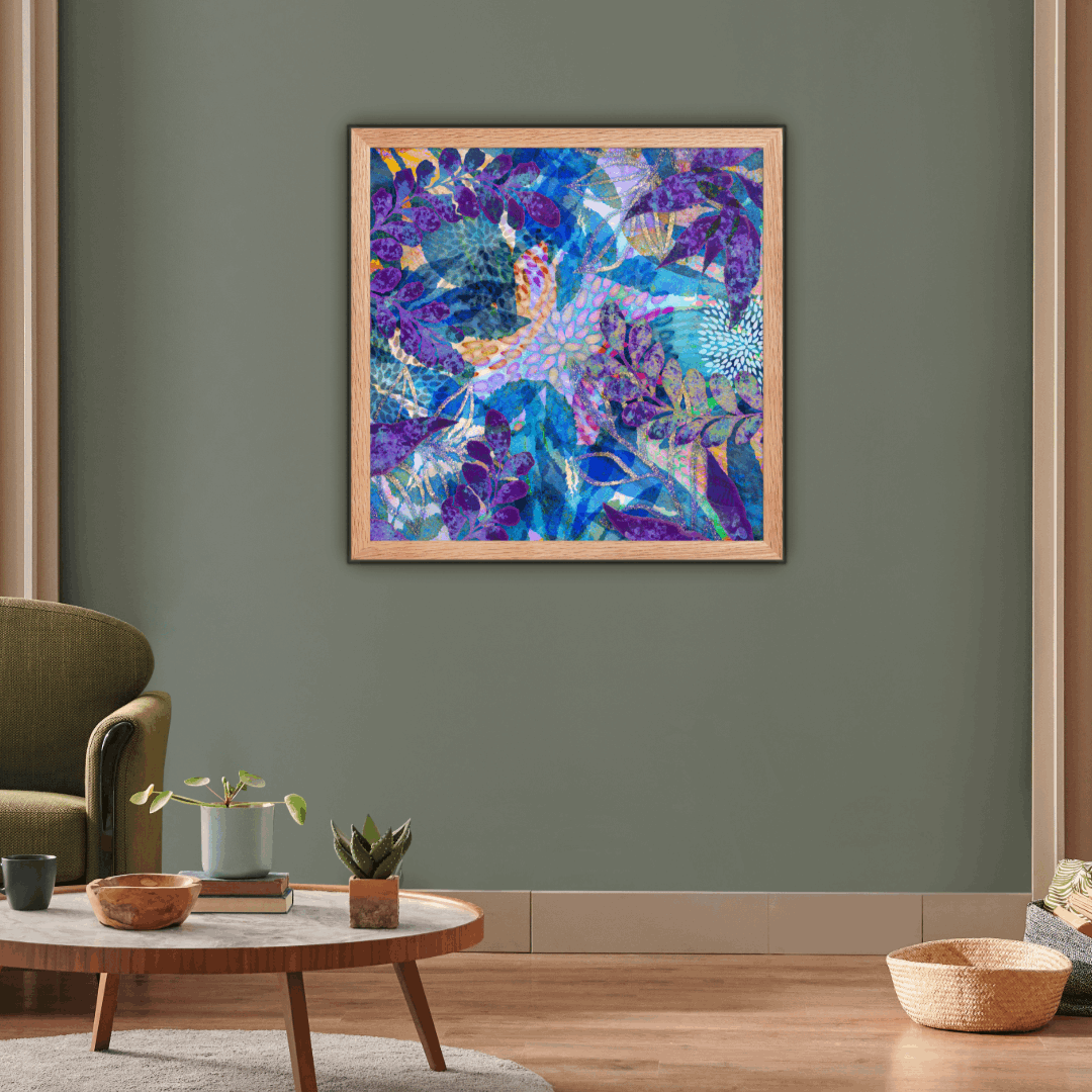 (Wall Decor) Square Art Framed