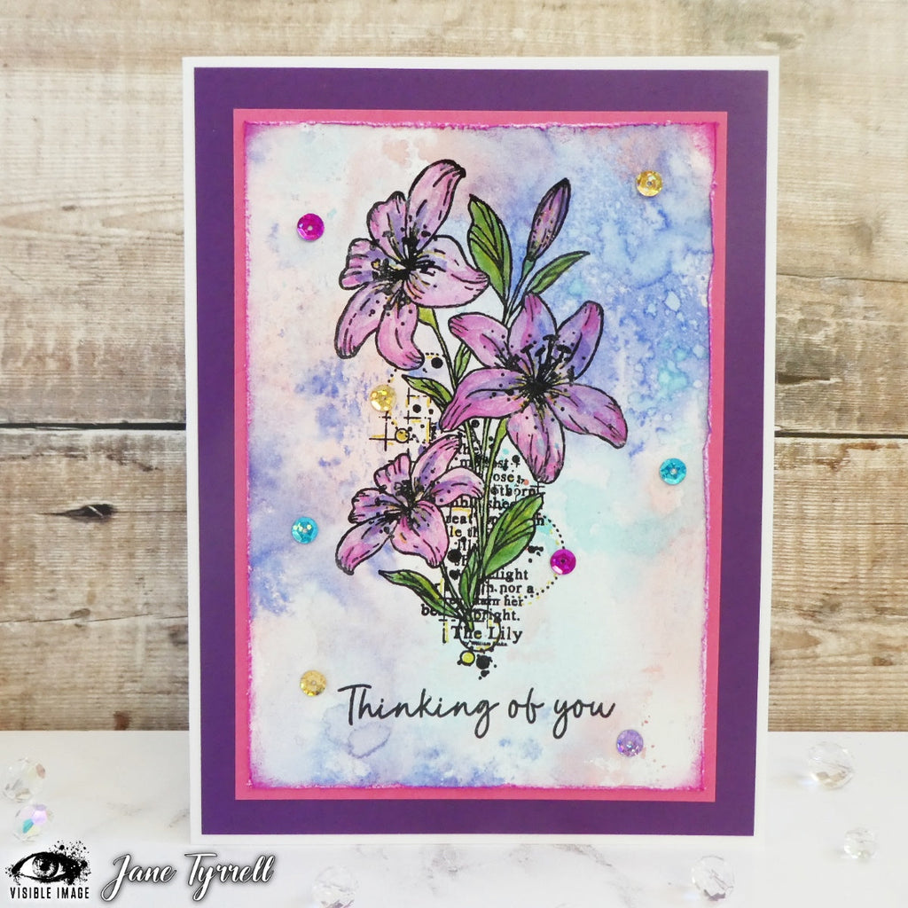 Visible Image Lilies With Love - A6 Stamp Set