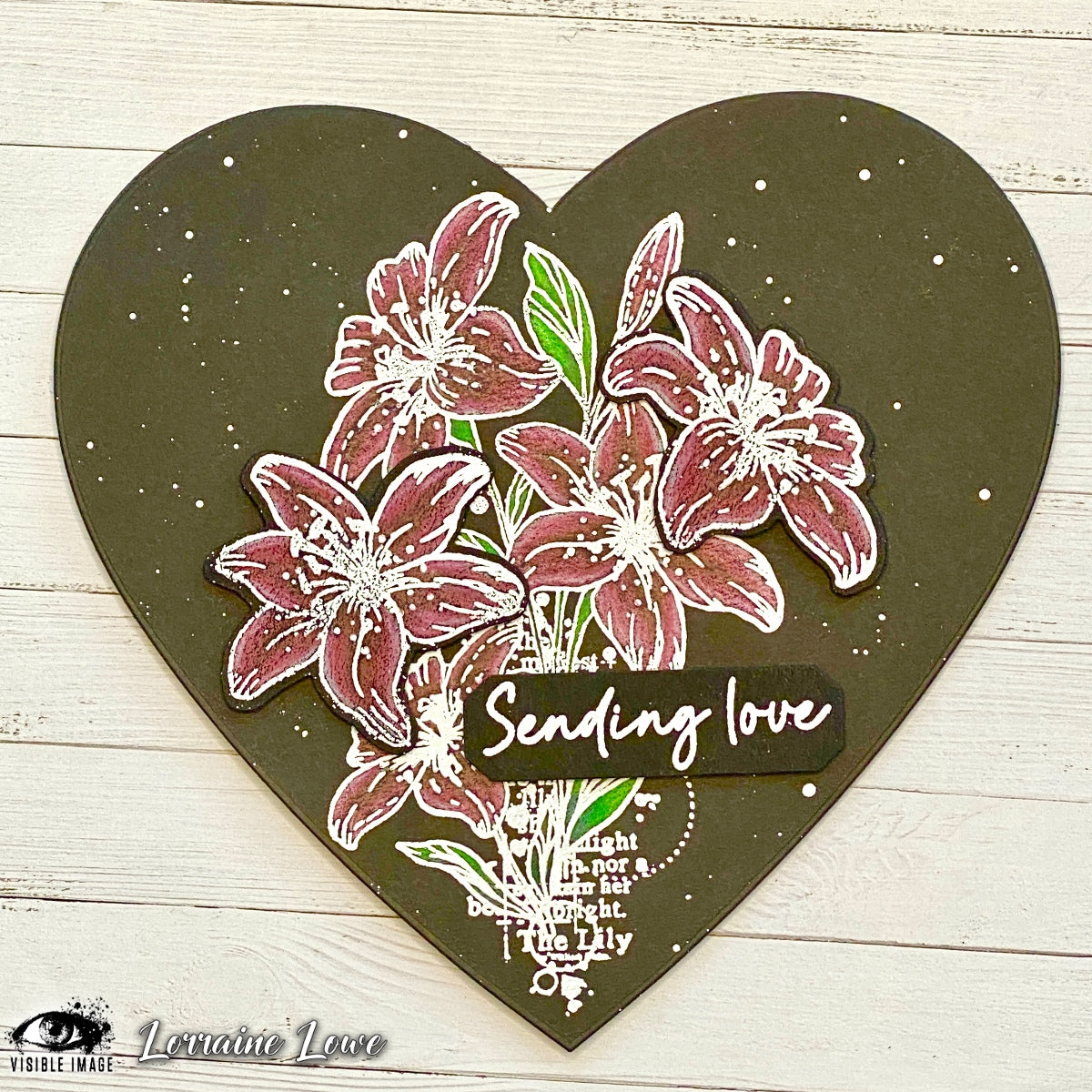 Visible Image Lilies With Love - A6 Stamp Set