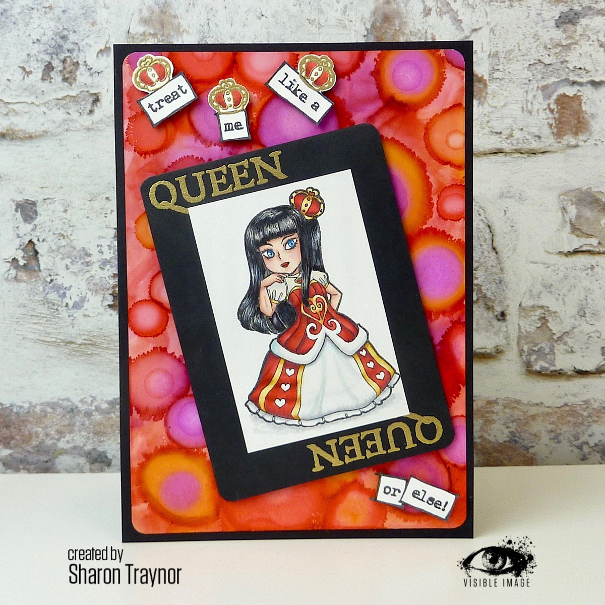 Visible Image Queen of Hearts - A6 Stamp Set