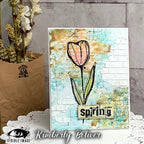 Visible Image Sketched Tulips - A6 Stamp Set