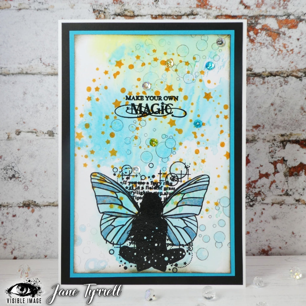 Visible Image Stardust Stencil - 6 x 6