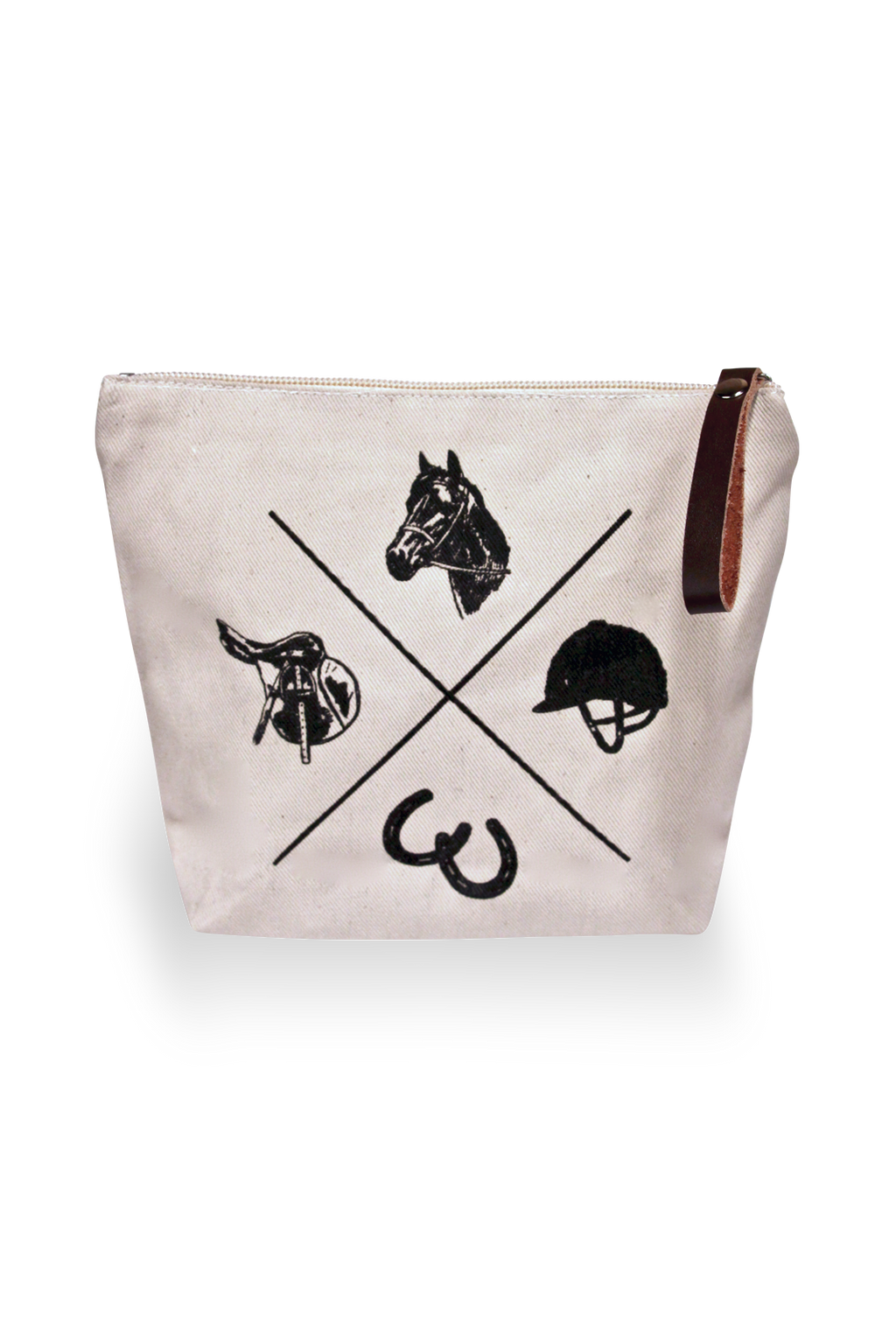 Vintage Rider Makeup Bag