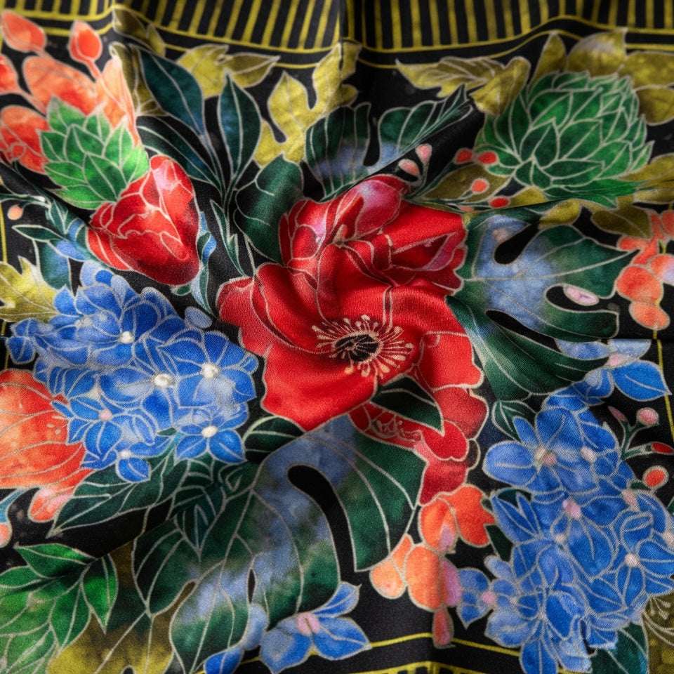 Silk Scarves (Velvet Bloom) Batik