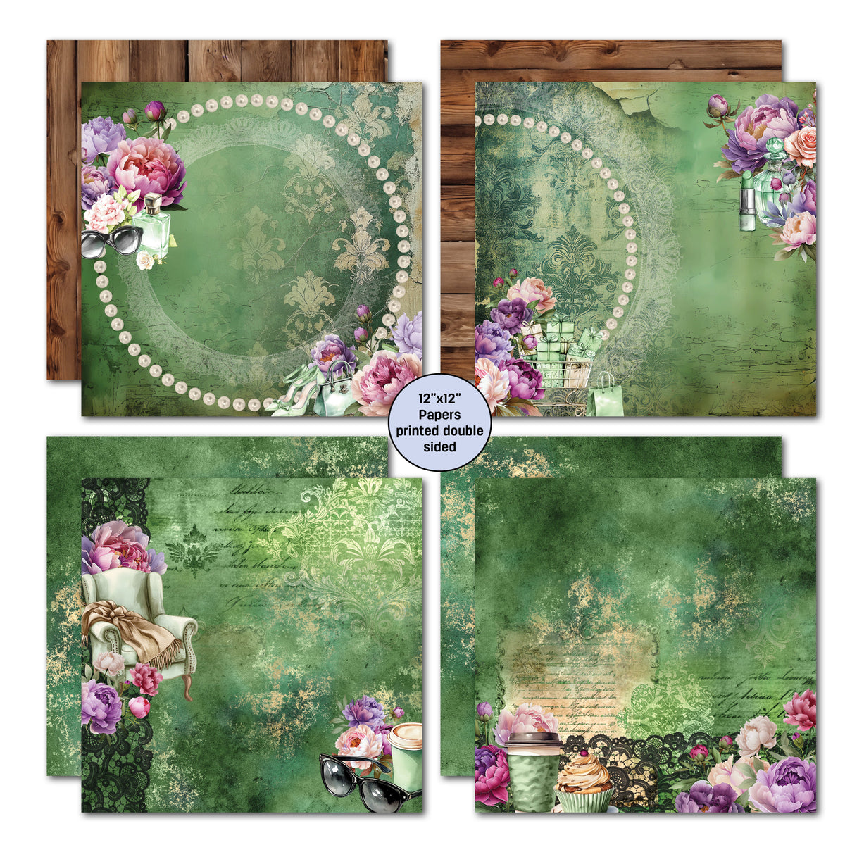 3Quarter Designs Girls Weekend 12x12 Design Paper & Diecuts Set