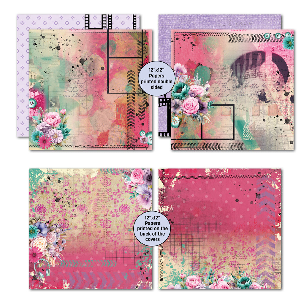 3Quarter Designs Teenage Dream 12x12 Design Paper & Diecuts Set
