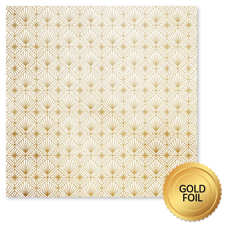Wedding Joy Foil Gold 12x12 Paper Collection 34509