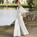 Wedding Jumpsuit with Pockets – Modern Bridal Style, Custom Made