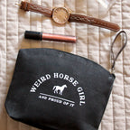 Weird Horse Girl Makeup Bag