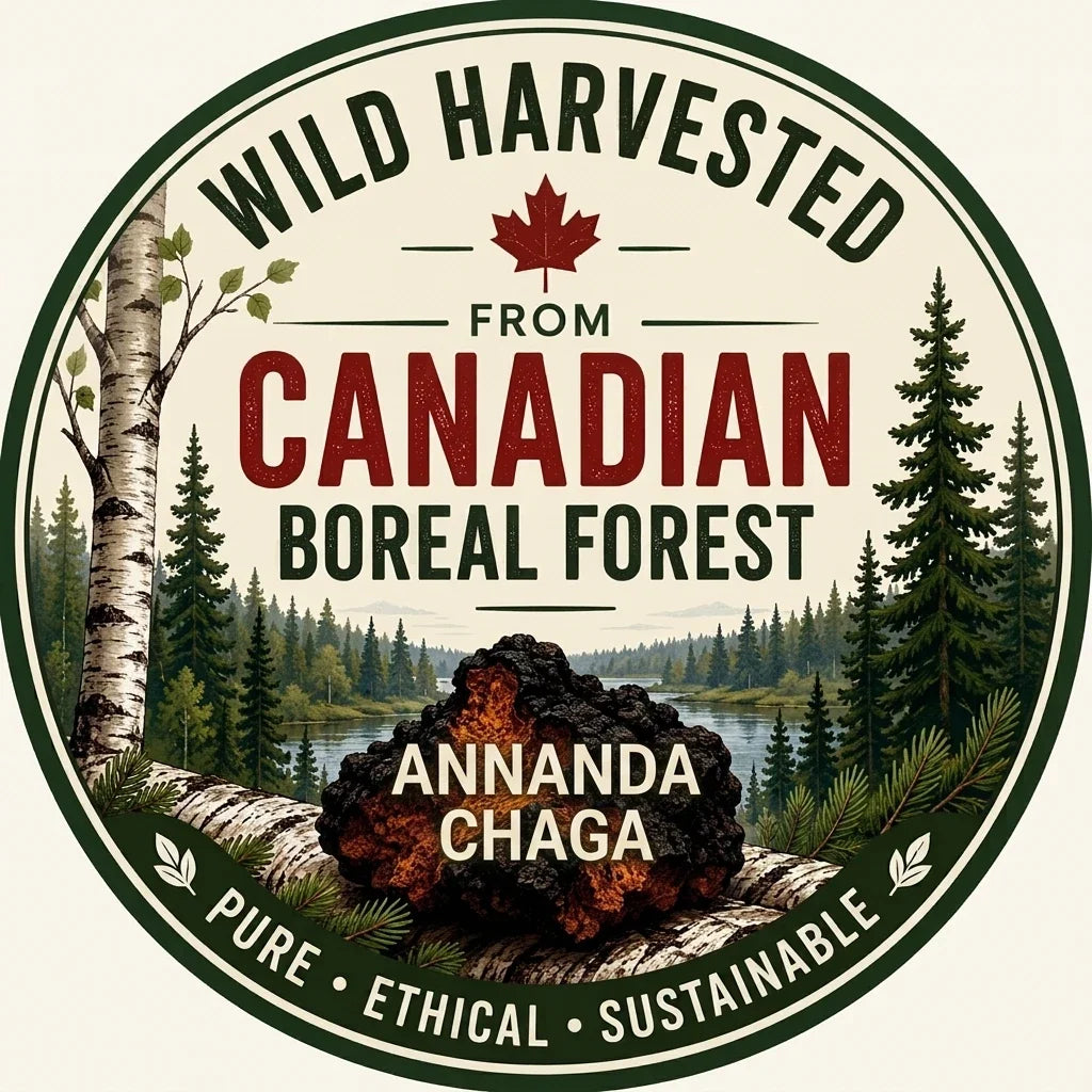 Wild Canadian Chaga Mushroom Tea — Standard Grind