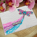 Woodware Clear Singles Wired Butterflies 4 in x 6 in Stamp