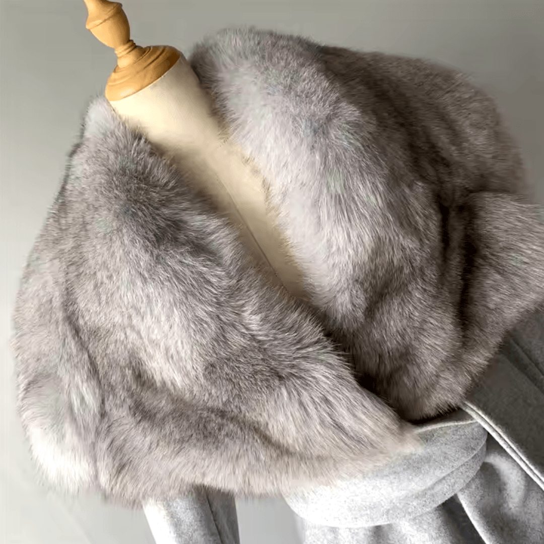 Elegant Cashmere Wool Coat for Women with Luxurious Large...