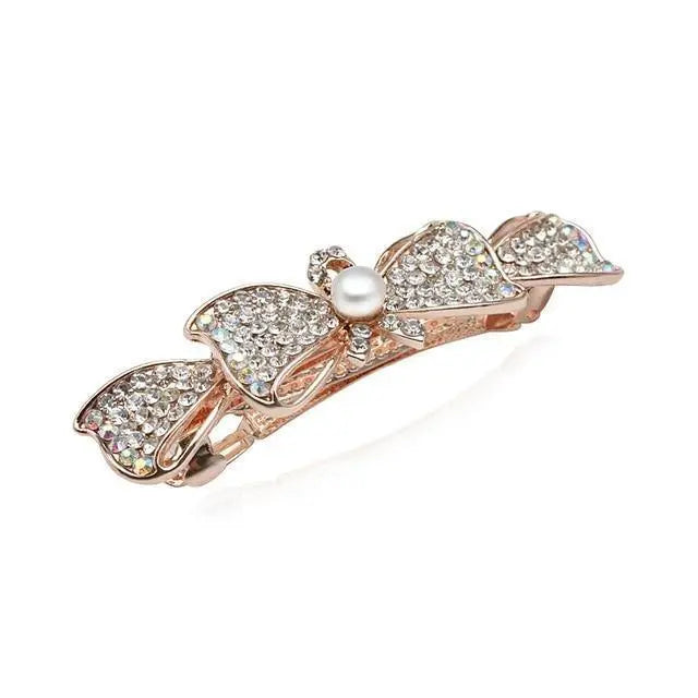 Girls' Hair Clips with Freshwater Pearls