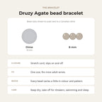 Agate Druzy Bead Bracelet